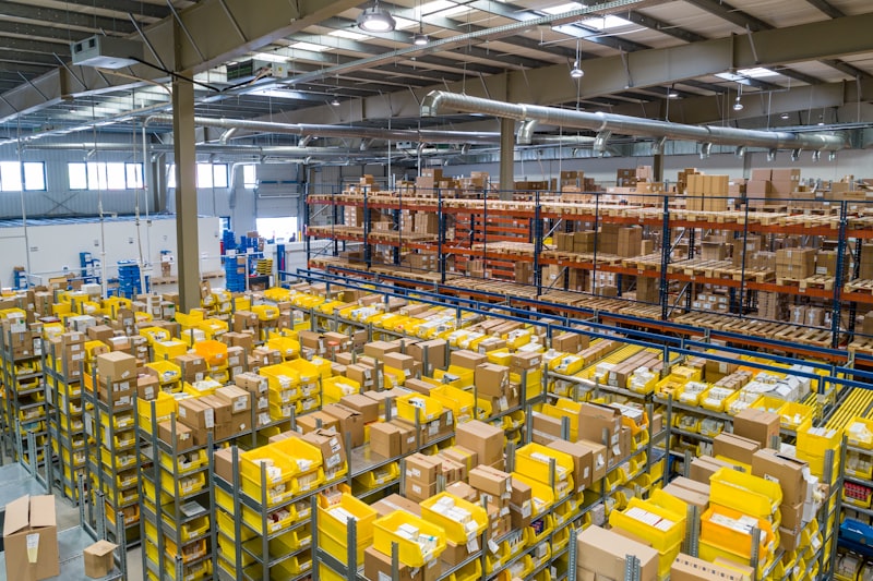 Entrepôt logistique industriel géré avec SAP eWM